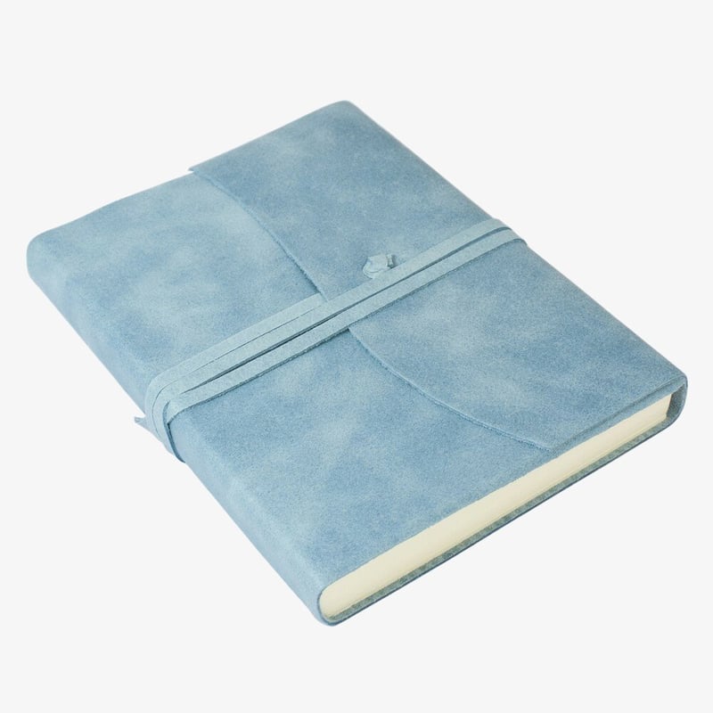 Papuro Papuro Amalfi Leather Journal - Blue - Medium