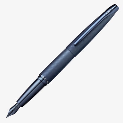 Cross ATX Fountain Pen - Sandblasted Dark Blue