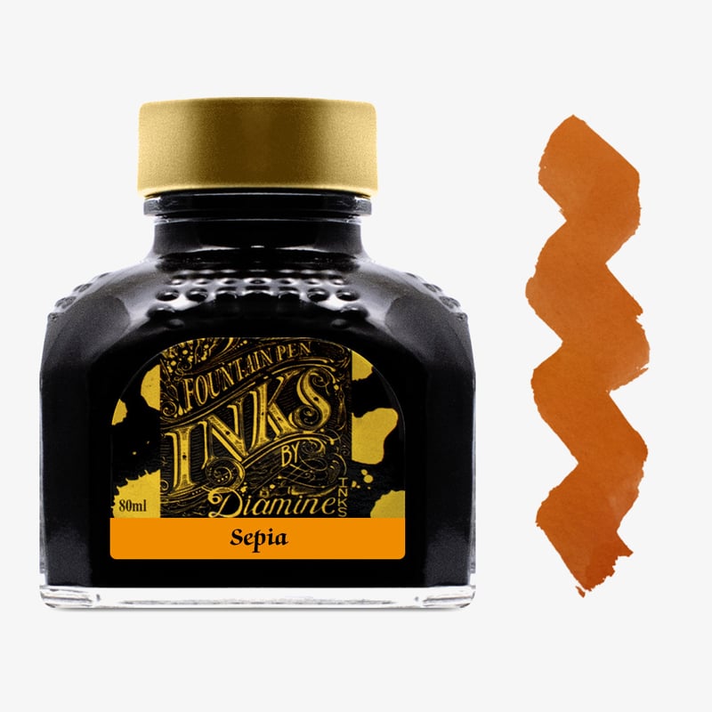 Diamine Inks Diamine Ink Bottle 80ml - Sepia