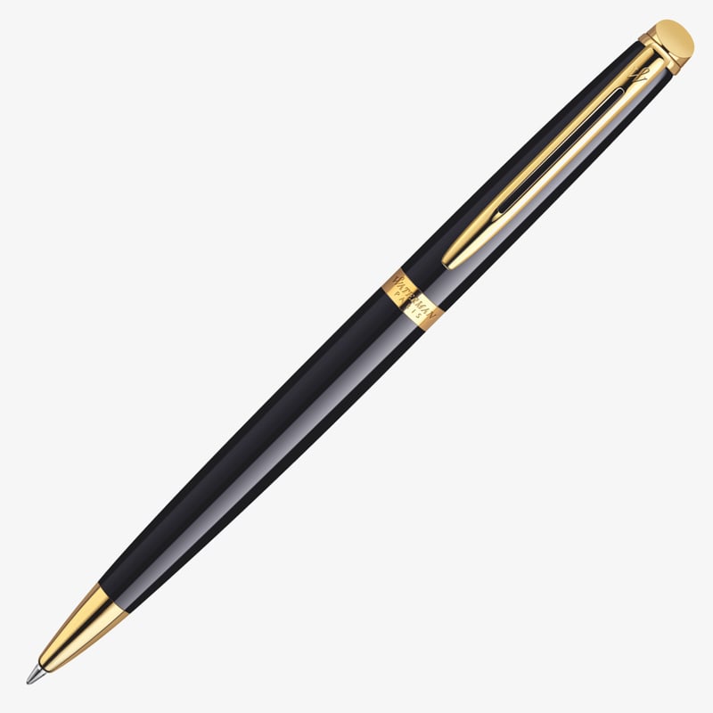 Waterman Waterman Hemisphere Ballpoint Pen - Gloss Black Gold Trim