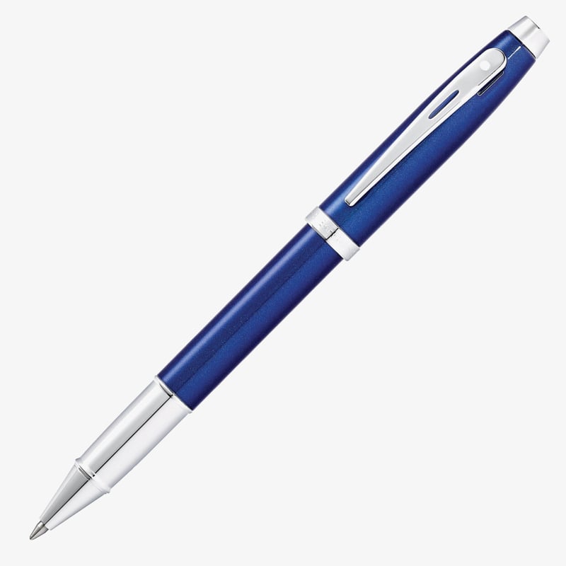 Sheaffer Sheaffer 100 Rollerball Pen - Blue Lacquer Chrome Trim
