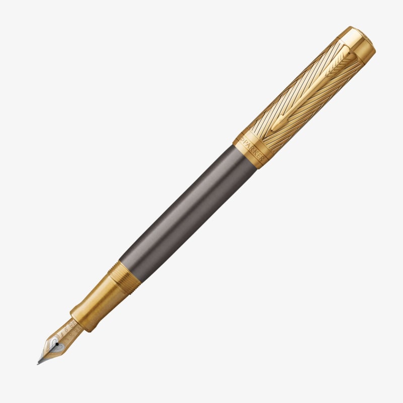 Parker Parker Duofold Pioneers Collection Fountain Pen - Grey Arrow Gold Trim