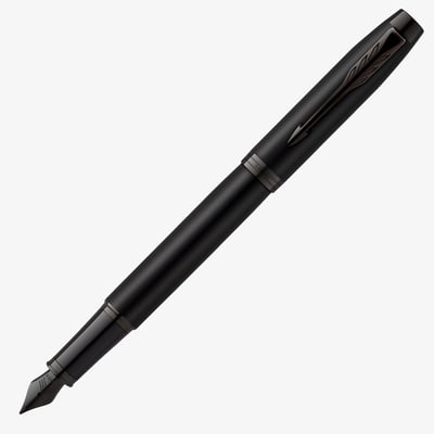 Parker IM Fountain Pen - Achromatic Matte Black PVD Trim