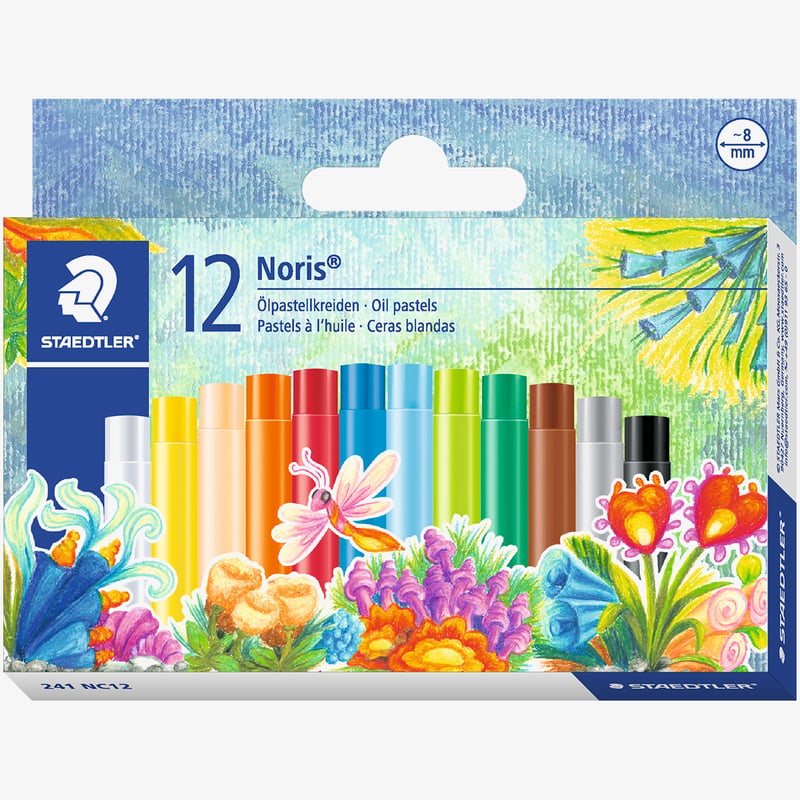 Staedtler Staedtler Noris Club Oil Pastel Crayons - Assorted Colours (Pack of 12)