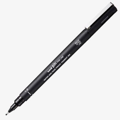Uni-Ball Pin Drawing Pen - 1.20mm - Black