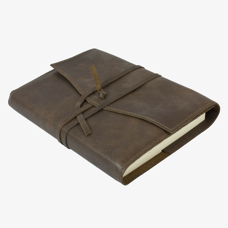 Papuro Papuro Milano Medium Refillable Journal - Chocolate with Ruled Pages