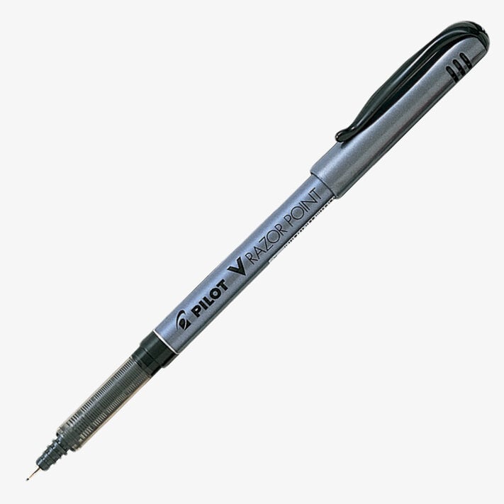 Pilot Pilot V Razor Point Rollerball Pen - Black