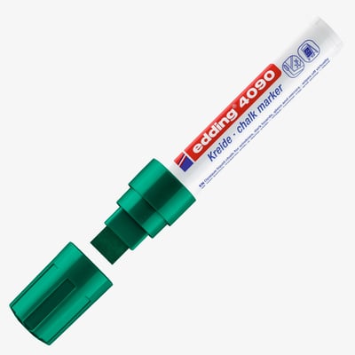 Edding 4090 Chalk Marker - Chisel Tip - Green