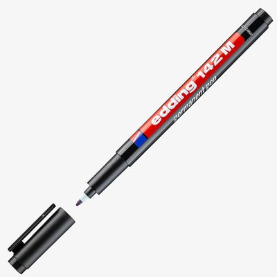 Edding 142 Permanent Pen - Medium - Black