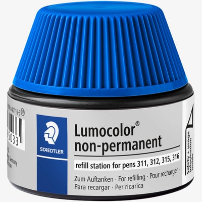 Staedtler Refill Station for Lumocolor Non-Permanent Pens - Blue