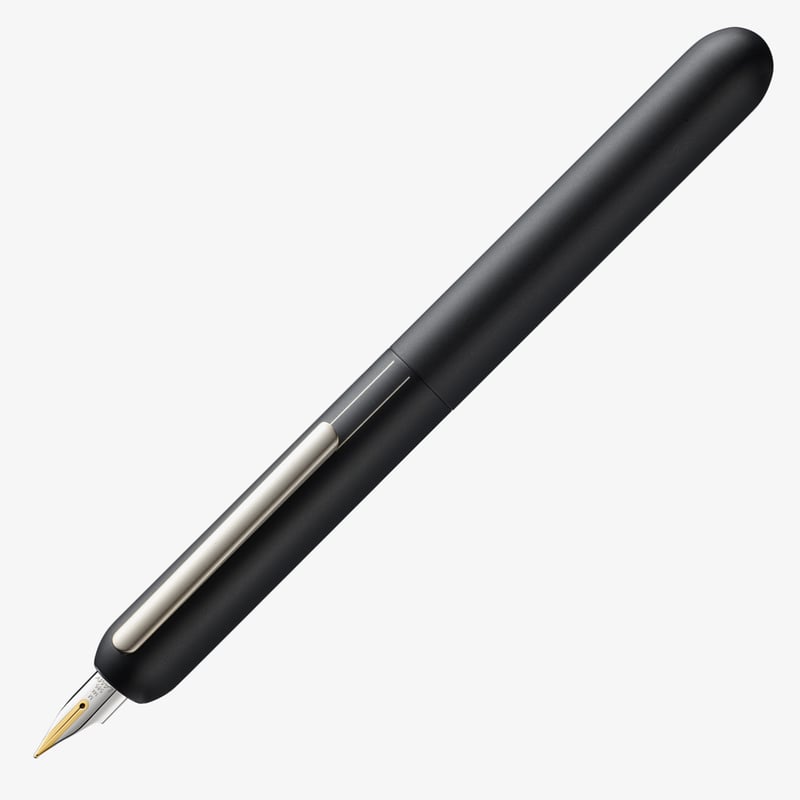 Lamy Lamy Dialog Fountain Pen - Matte Black with Solid 14K Gold Nib