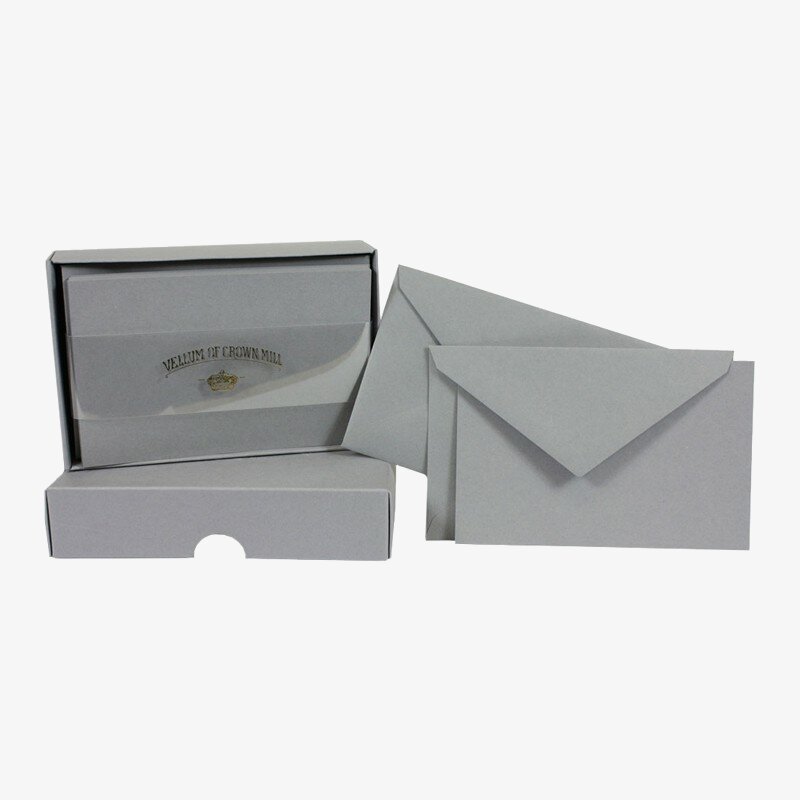 Crown Mill Crown Mill Colour Line Set of 25 Cards and Envelopes - Schist