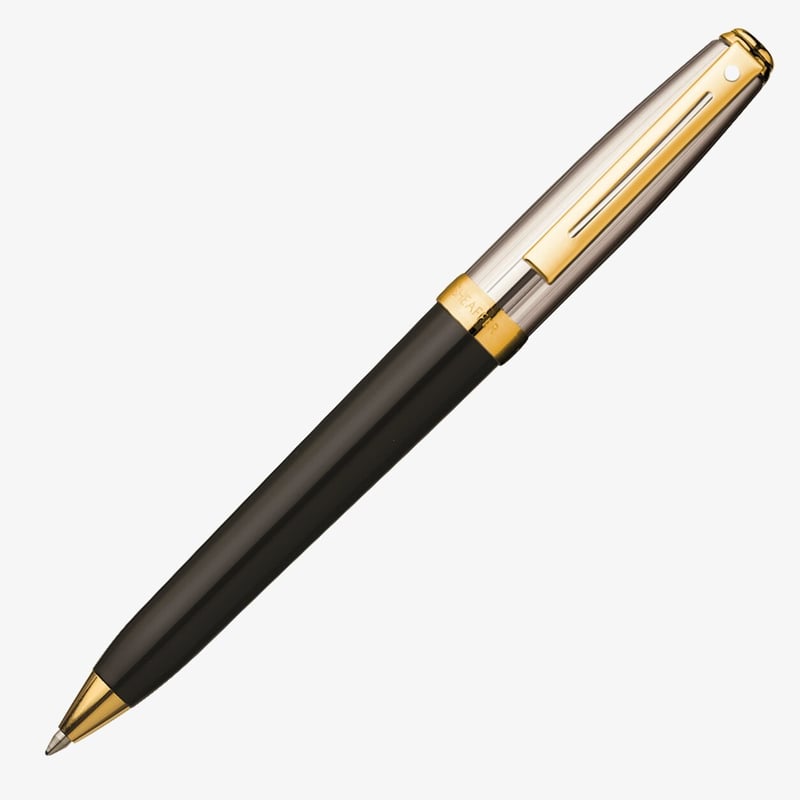 Sheaffer Sheaffer Prelude Ballpoint Pen - Black and Palladium Gold Trim