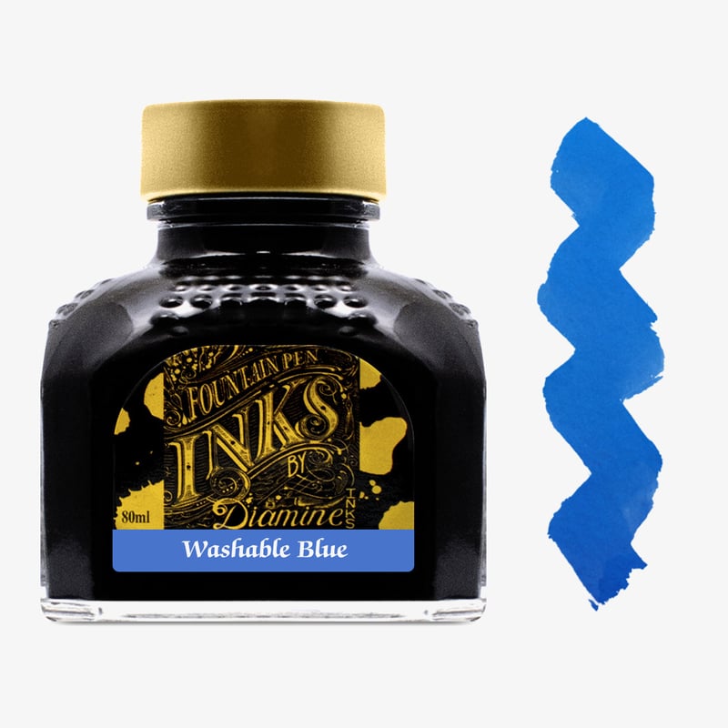 Diamine Inks Diamine Ink Bottle 80ml - Washable Blue