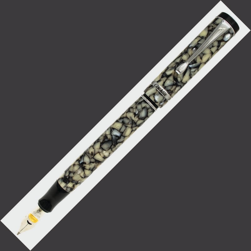 Conklin Conklin Duragraph Fountain Pen - Cracked Ice Chrome Trim