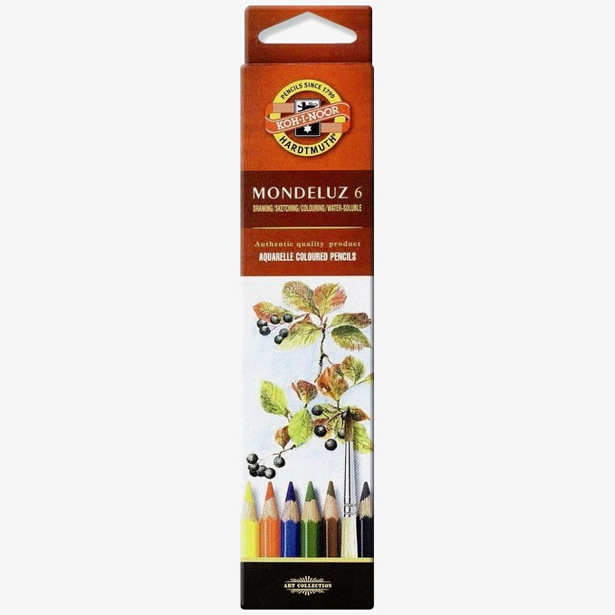 Koh-I-Noor Koh-I-Noor 3715 Aquarell Coloured Pencils - Assorted Fruit Colours (Pack of 6)