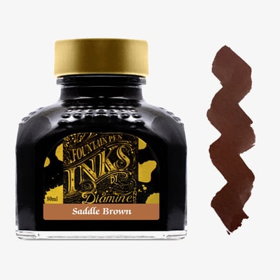 Diamine Ink Bottle 80ml - Saddle Brown