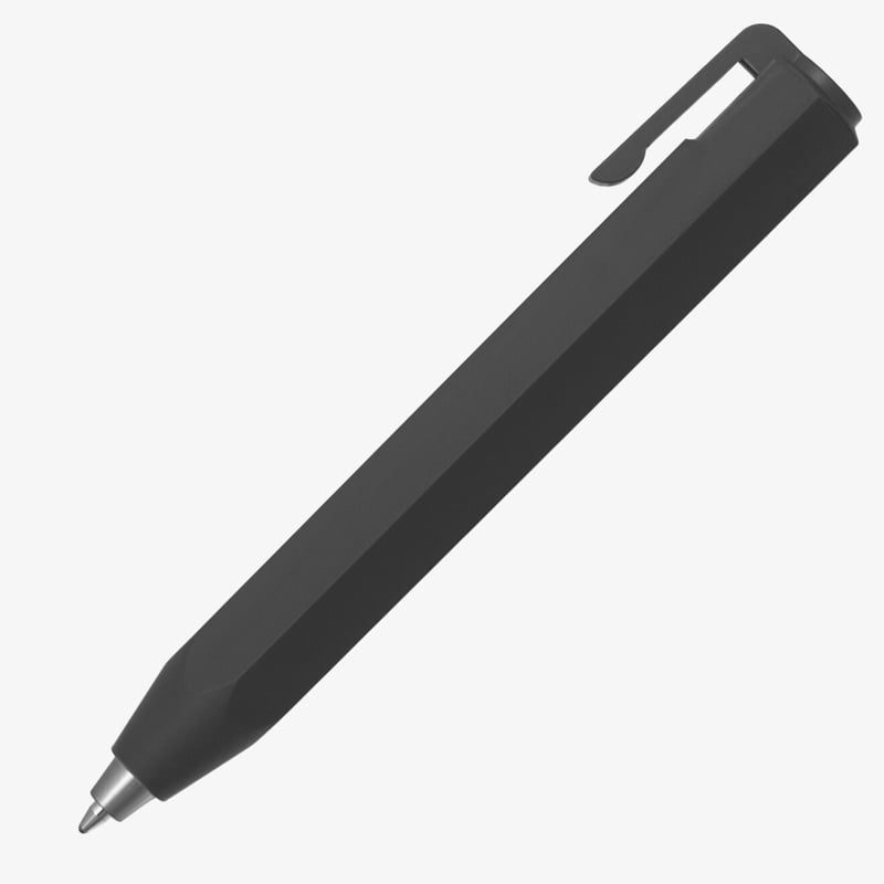 Wörther Worther Shorty Soft-Grip Ballpoint Pen - Black
