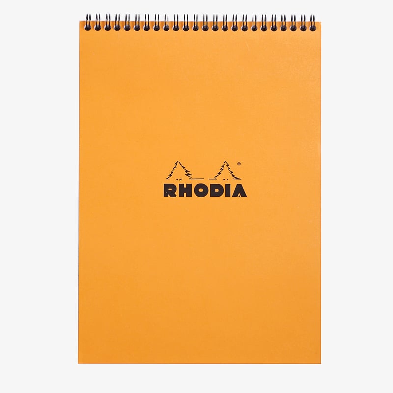 Rhodia Rhodia Classic Wirebound Notepad - A4 - Orange - Lined