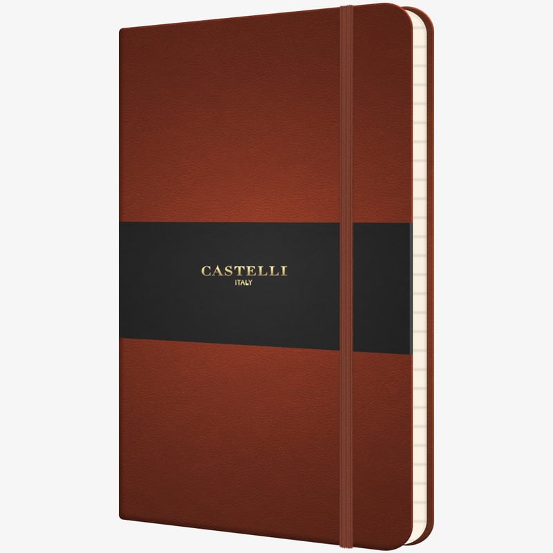 Castelli Castelli Flexible Pocket Notebook - Ruled - Brown