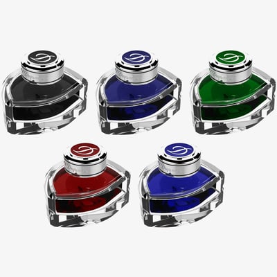 S.T. Dupont S.T. Dupont Ink Bottle Set - Assorted Colours (Set of 5)