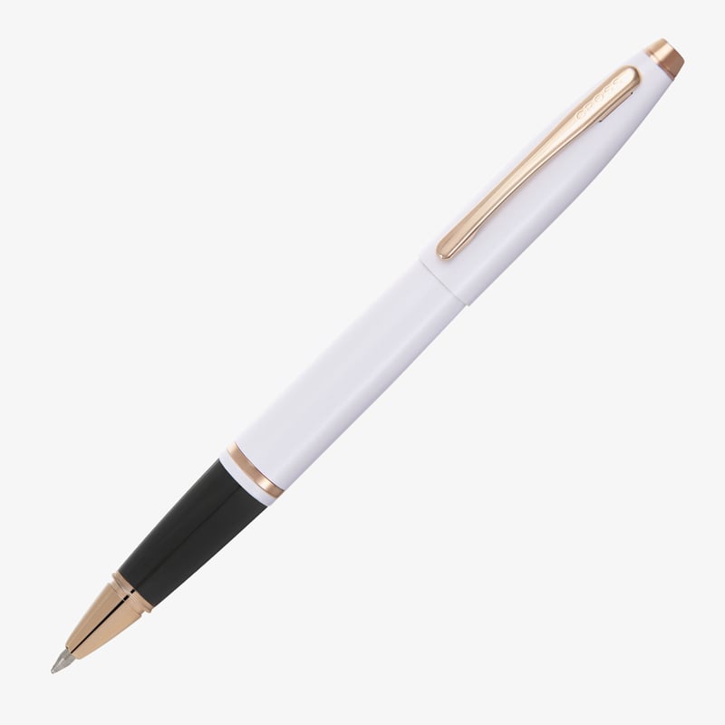 Cross Cross Calais Rollerball Pen - Pearlescent White Lacquer