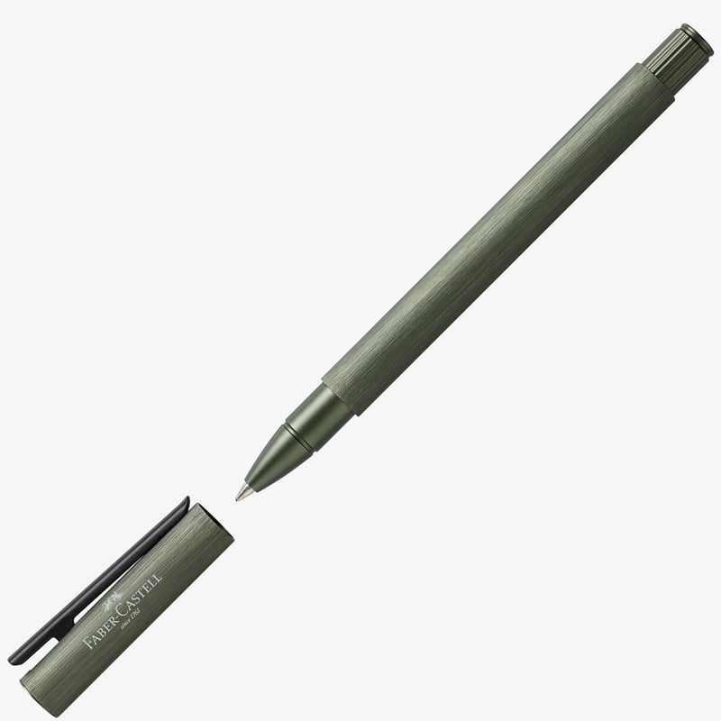 Faber-Castell Faber-Castell Neo Slim Rollerball Pen - Aluminium Olive Green