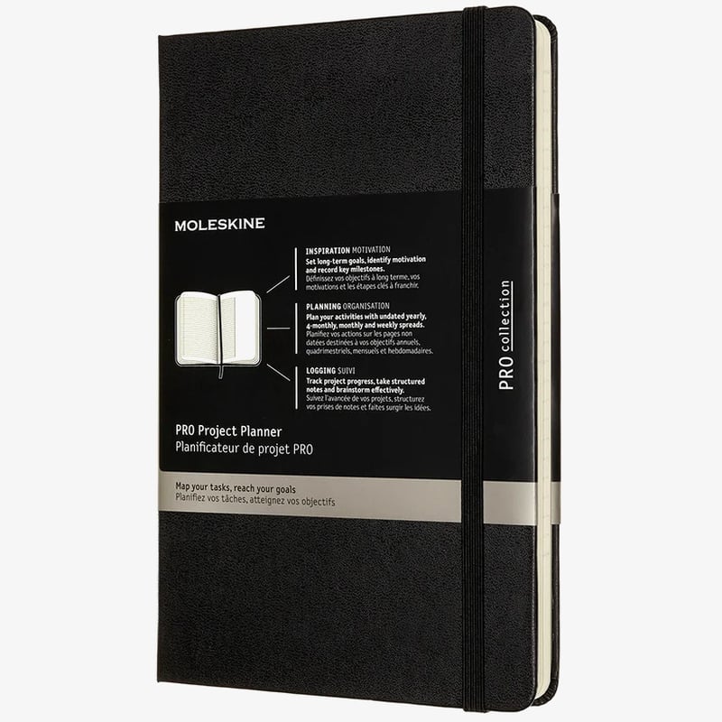 Moleskine Moleskine Pro Hardback Large Project Planner - Black