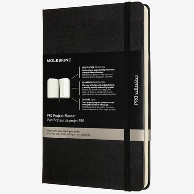 Moleskine Pro Hardback Large Project Planner - Black
