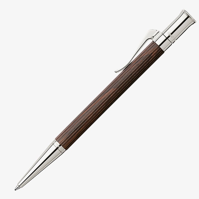 Graf von Faber-Castell Graf von Faber-Castell Classic Ballpoint Pen - Grenadilla Platinum Plated