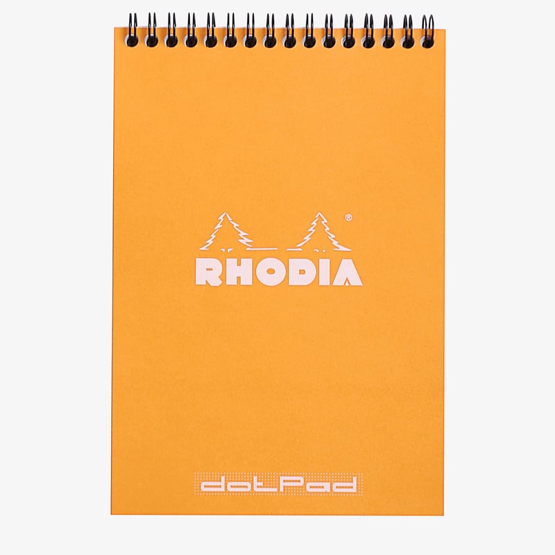 Rhodia Rhodia Classic Wirebound Notepad - Large - Orange - Dotted