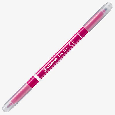 STABILO Trio 2 in 1 Fibre Tip Pen - Pink