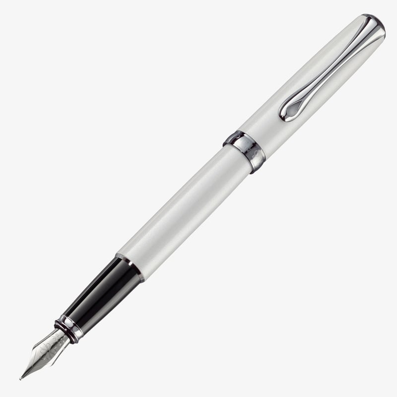 Diplomat Diplomat Excellence A2 Fountain Pen - Pearl White Chrome Trim