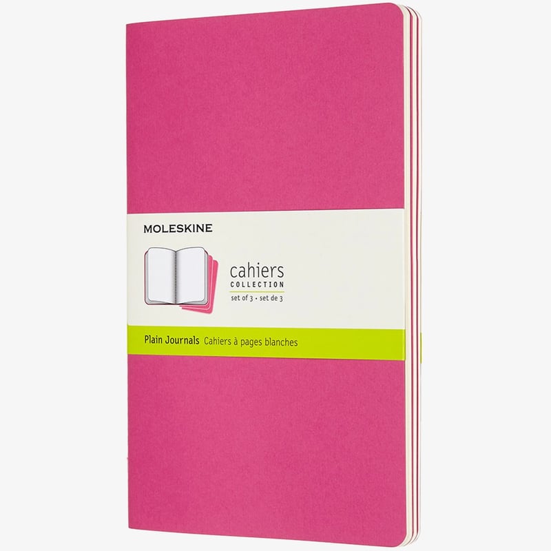 Moleskine Moleskine Cahier Large Journal - Plain - Set of 3 - Assorted