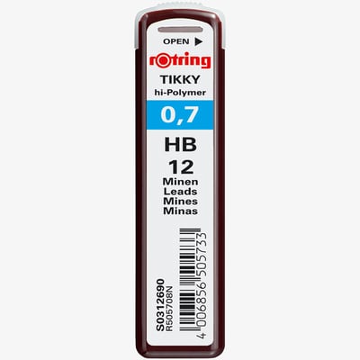 Rotring Tikky Leads - HB - 0.70mm