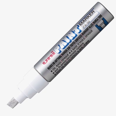 Uni-Ball PX-30 Paint Marker Bold Chisel Tip - Silver