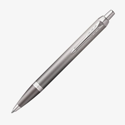 Parker IM Ritual Ballpoint Pen - Grey Chrome Trim