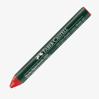 Faber-Castell Wax Marking Crayon - Red