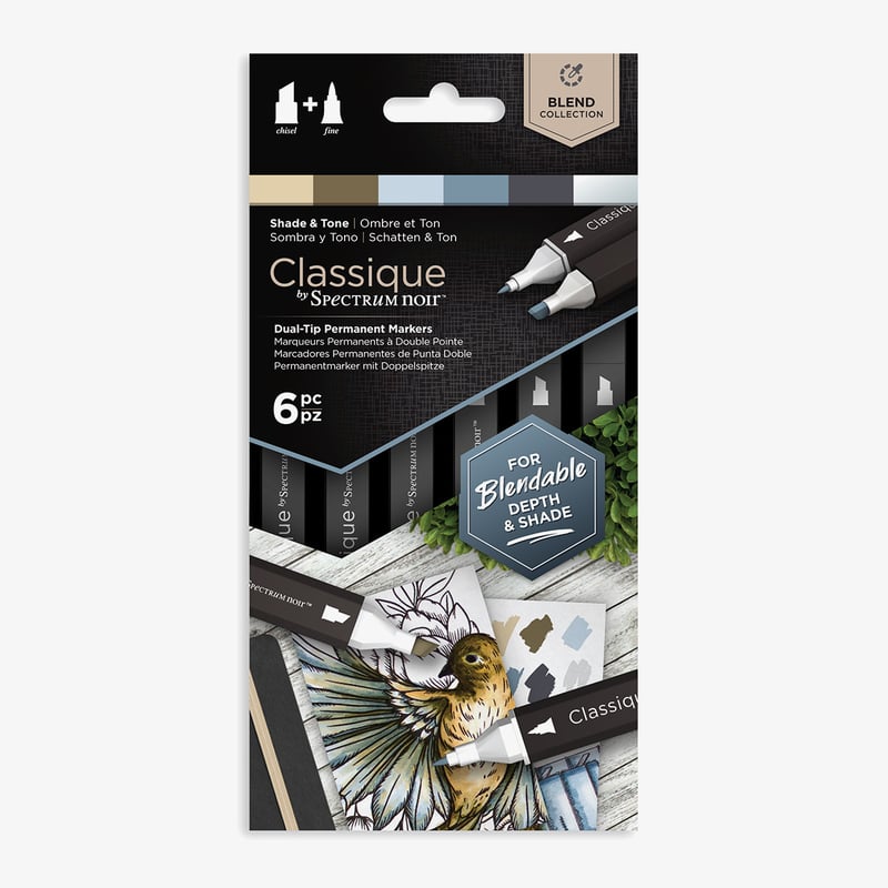 Spectrum Noir Spectrum Noir Classique Markers - Tone & Shade (Pack Of 6)