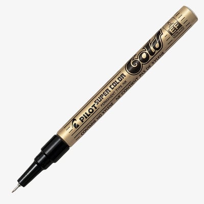 Pilot Supercolor Marker Pen - Gold Extra Fine