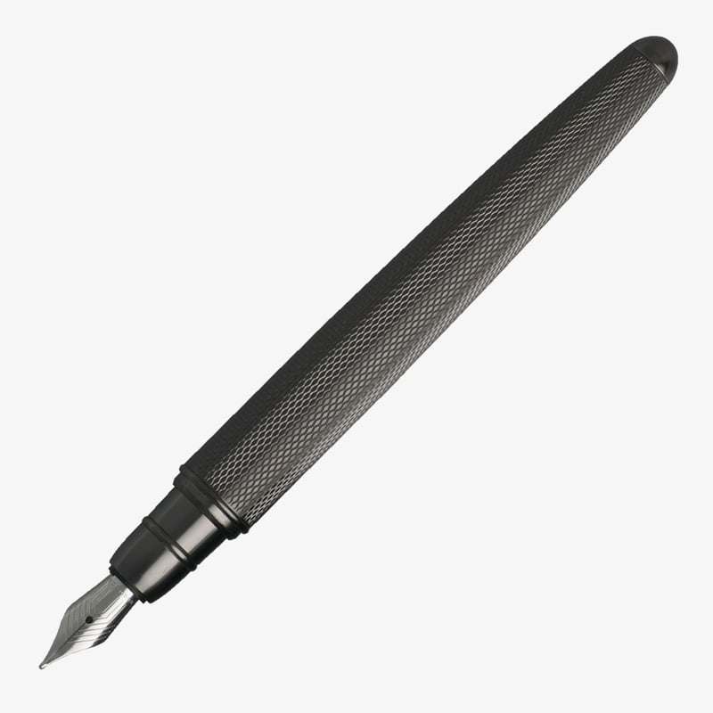 Hugo Boss Hugo Boss Pure Fountain Pen - Matte Dark Chrome