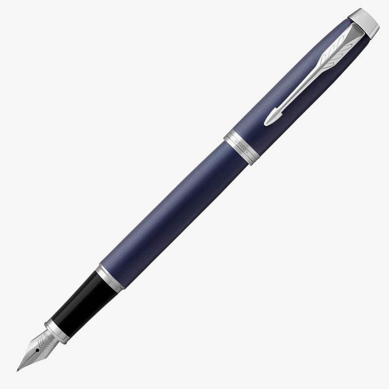 Parker Parker IM Fountain Pen - Blue Lacquer Chrome Trim