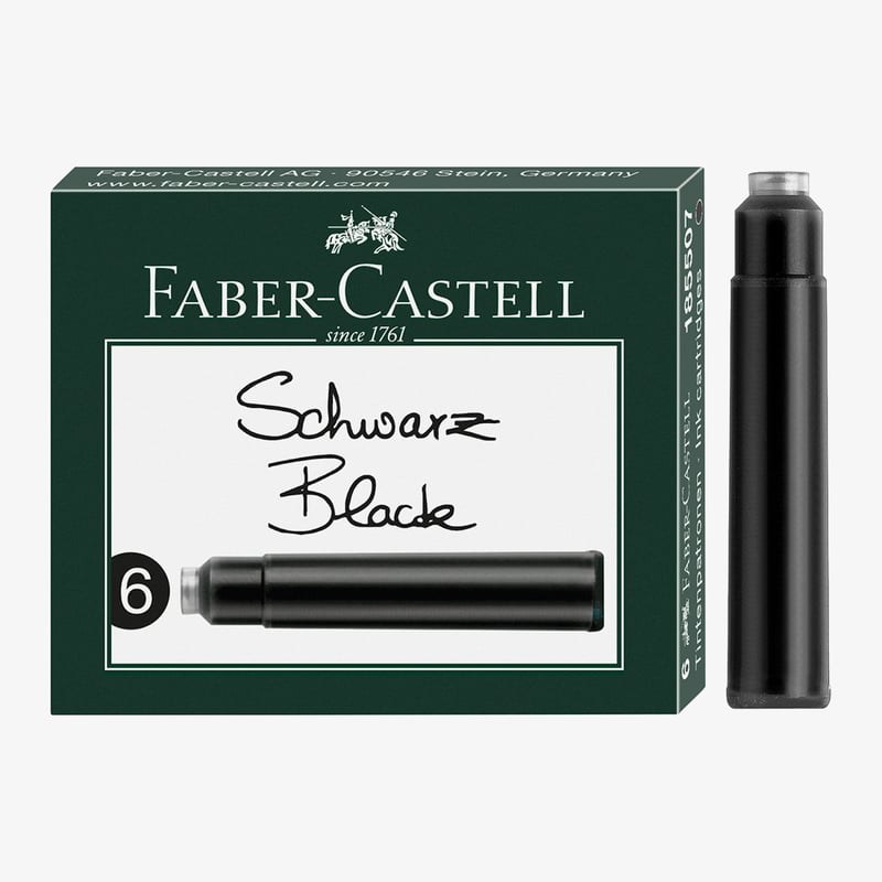 Faber-Castell Faber-Castell Ink Cartridge - Pack of 6