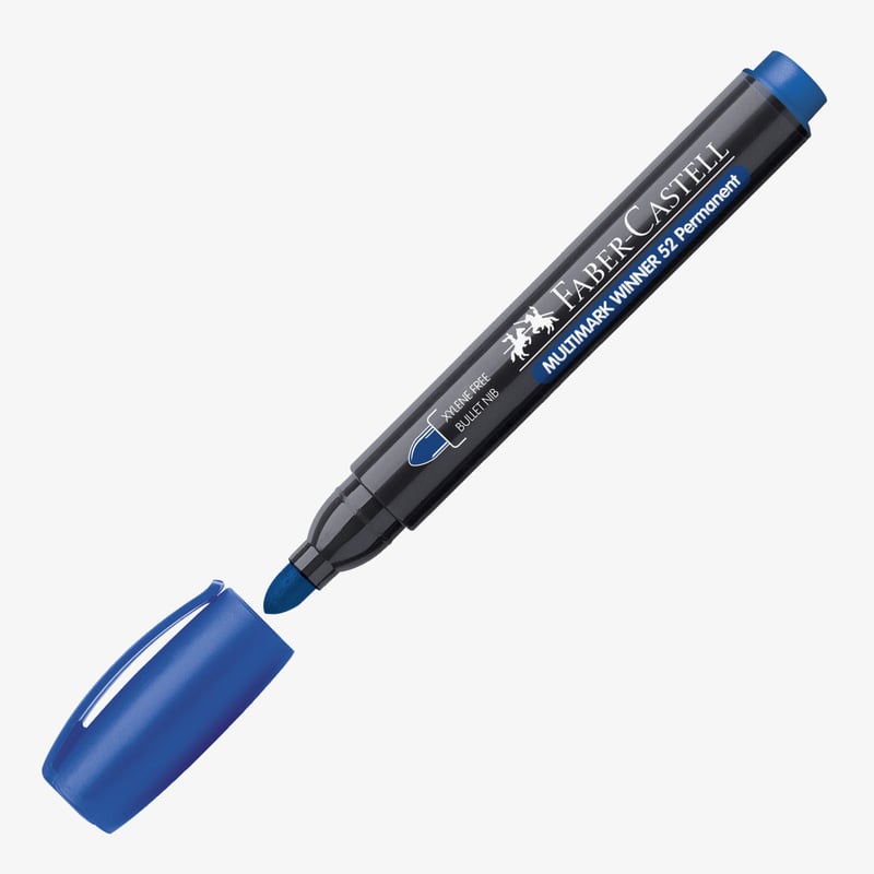 Faber-Castell Faber-Castell Marker Multimark Winner 52 Permanent Marker - Bullet -Blue