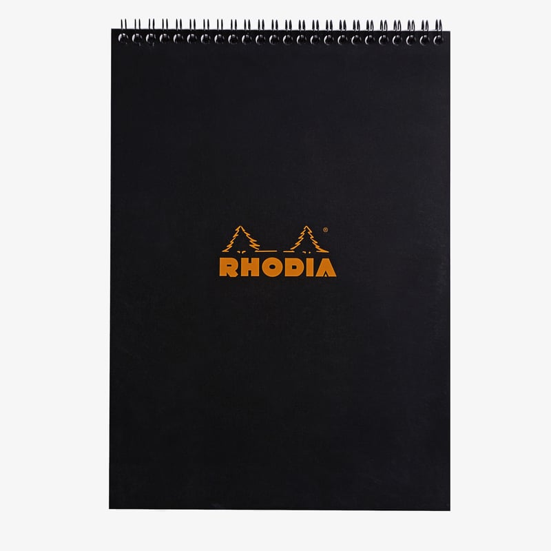 Rhodia Rhodia Classic Wirebound Notepad - A4 - Black - Lined