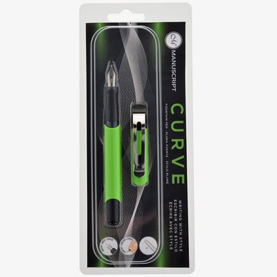 Manuscript Curve Fountain Pen - Green