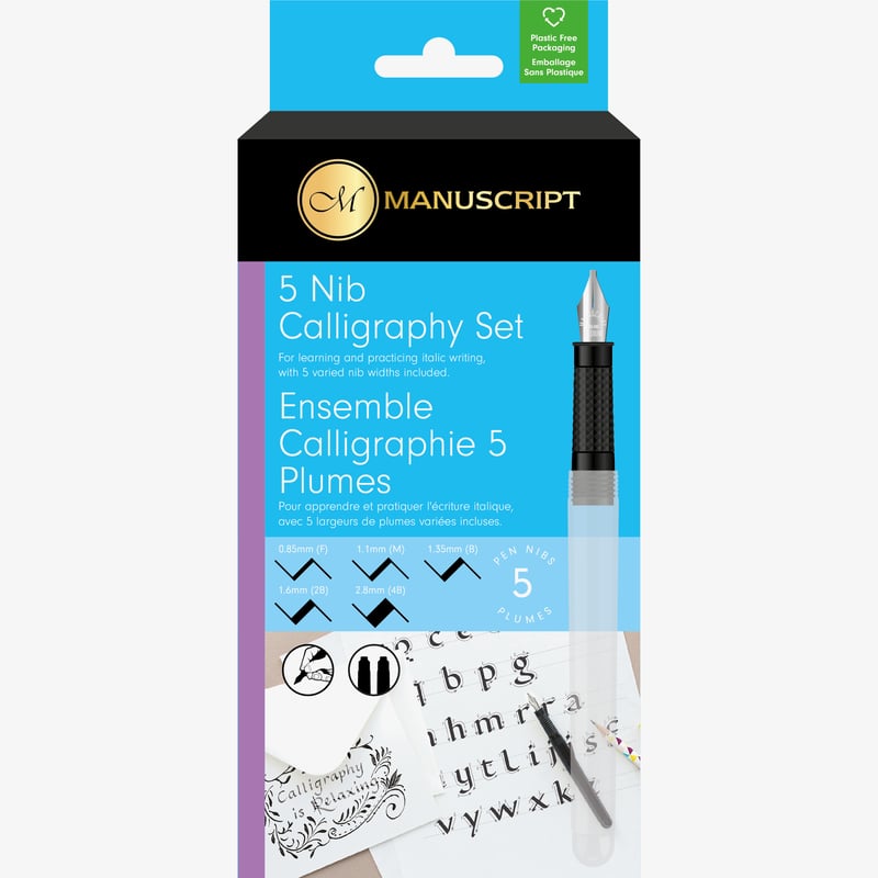 Manuscript Manuscript Creative Calligraphy Pen Set - 5 Nibs
