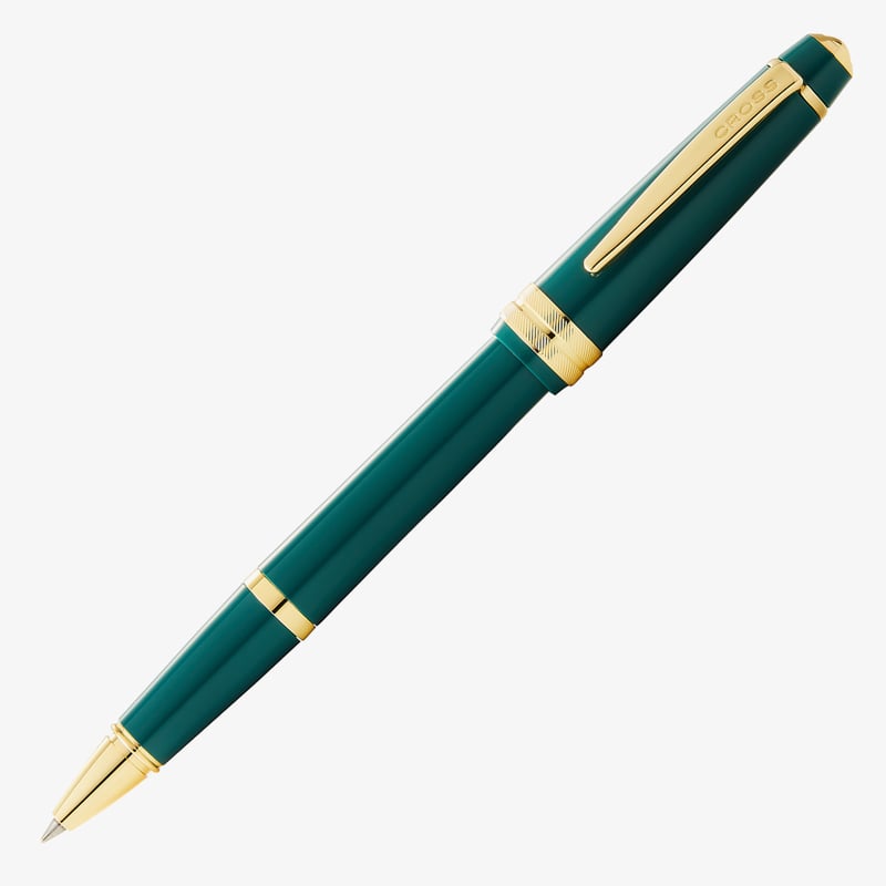 Cross Cross Bailey Light Rollerball Pen - Green Resin with Gold Plated Trim