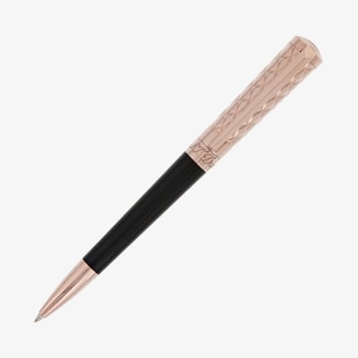 S.T. Dupont Liberte Rollerball Pen - Black & Pink Gold