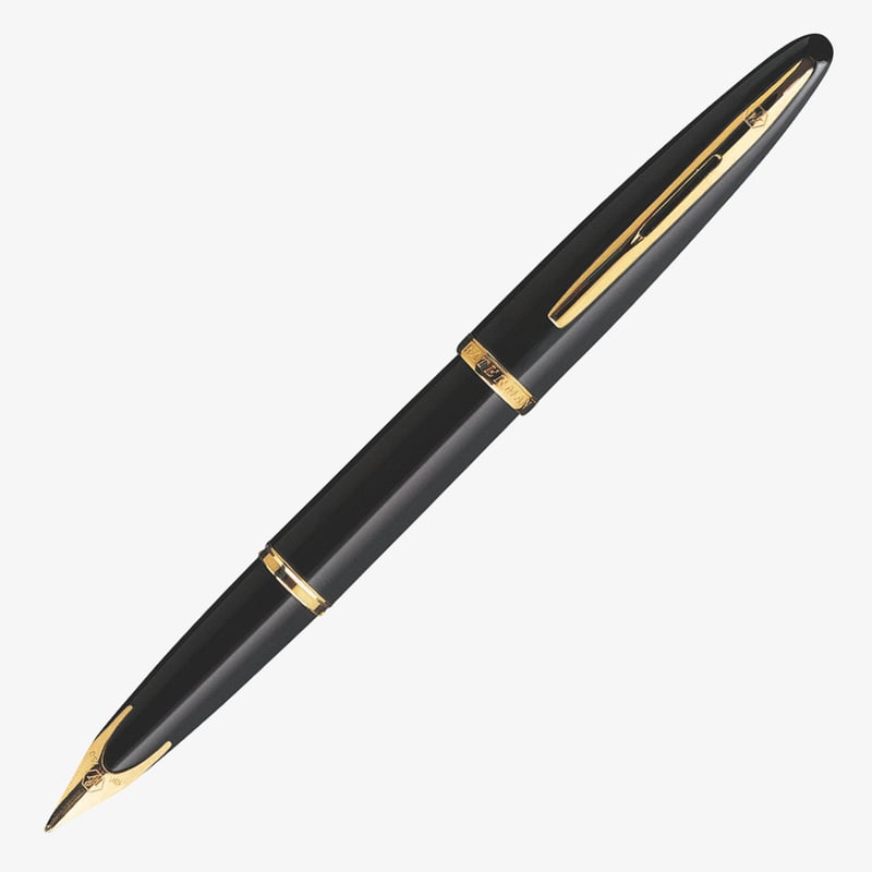Waterman Waterman Carene Fountain Pen - Black Sea Gold Trim